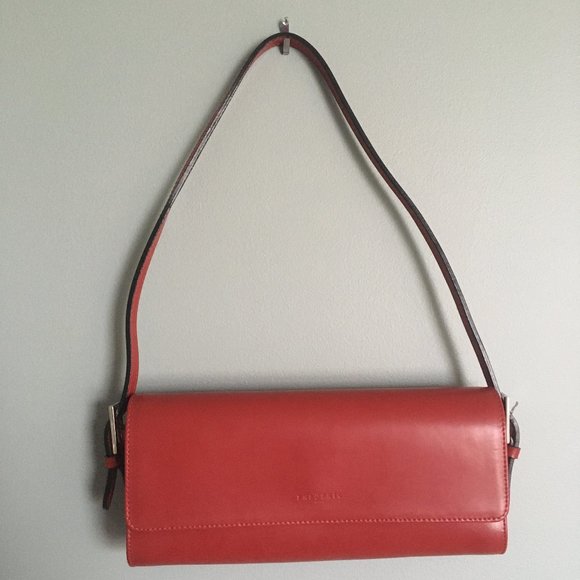 NWOT Frederic Paris Red Leather Purse - Picture 1 of 3
